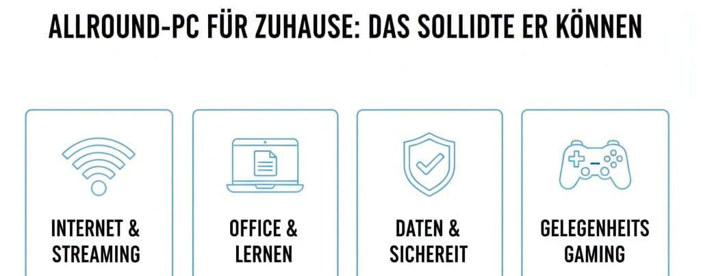 Allround PC für zu Hause: Das sollte er können!