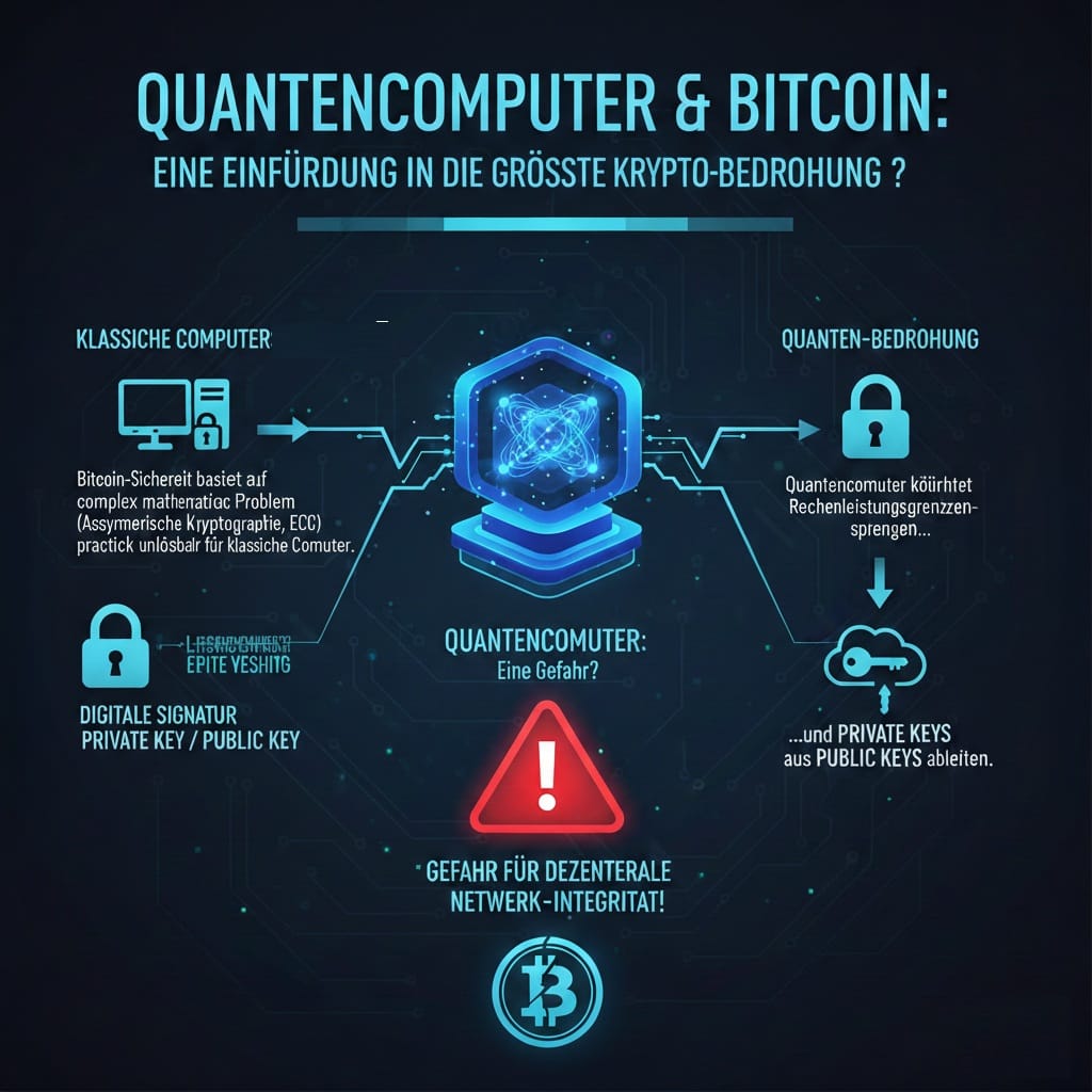 Eine Einführung in die größte Krypto-Bedrohung durch Quanten Computer. Ein Beispiel wie Quantencomputer einfach die Grenzen der normalen Rechenleistung sprengen können