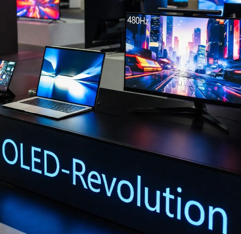 Auf der CES 2026  haben Herstellern wie LG Display (WOLED) und Samsung Display (QD-OLED) ihre Oled Technologie vorgestellt