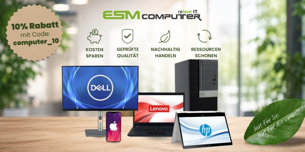 refurbished computer, gutscheincode für esm computer