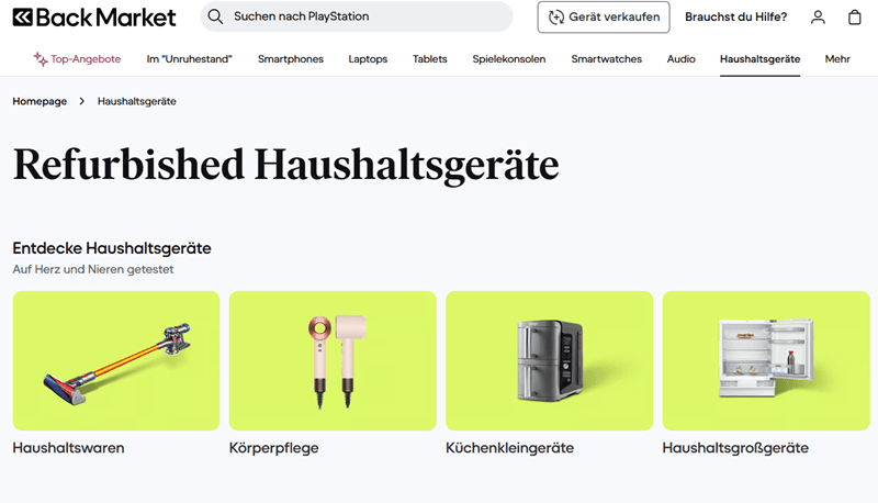 Nur der 4. Platz für den Back Market für Apple Geräte
