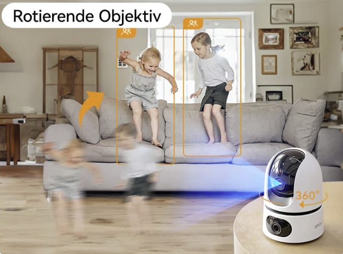 Imou Überwachung erkennt rotierend