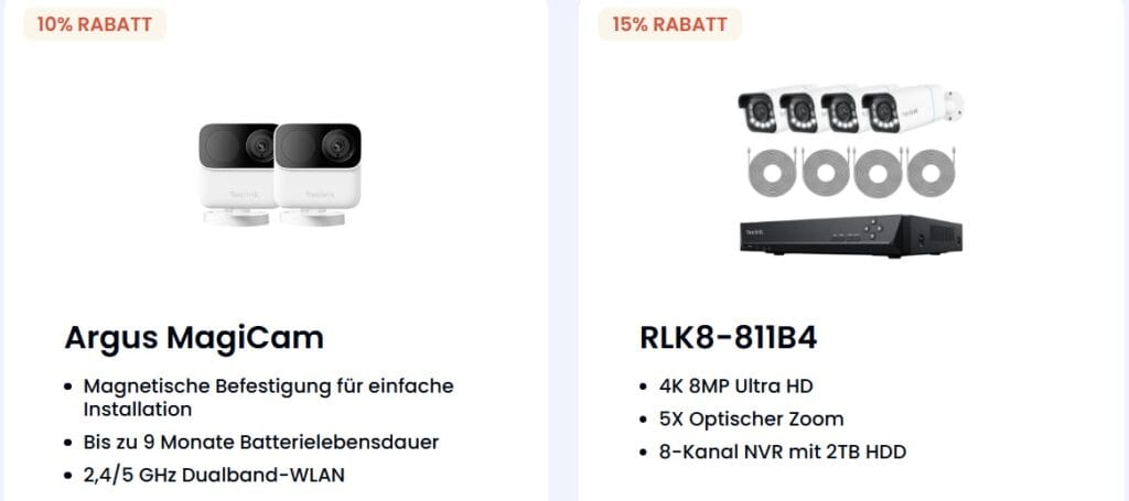 Reolink Argus Sichewrheitskameras im Angebot!