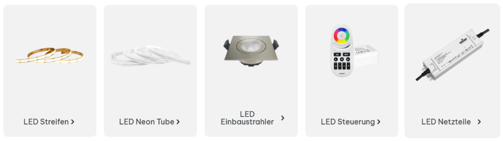 Das sind die Produkte von SK-LED im Überblick