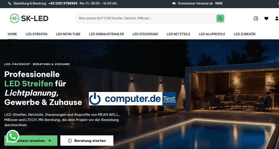 SK-LED Erfahrungen, Bewertungen & Computer.de Einschätzung