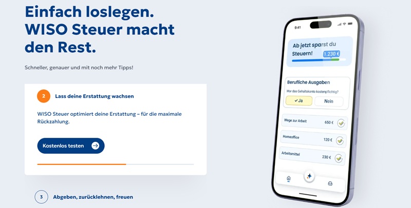 WISO Steuer ist schnell installiert und einfach zu bedienen
