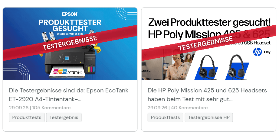 OFFICE Partner Produkte sind getestet und bewertet