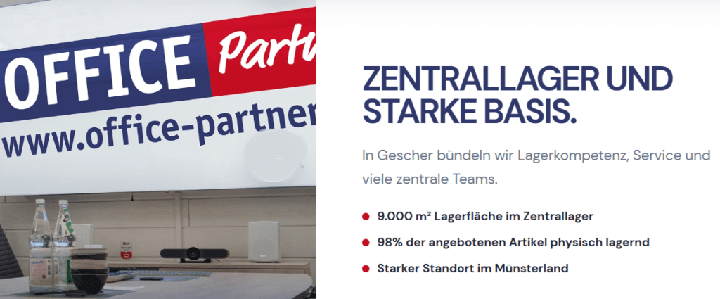 OFFICE Partner mit großer b2b Erfahrung und gutem Kundendienst