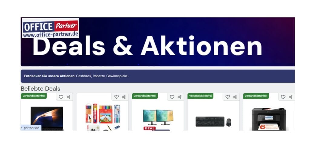 OFFICE-Partner.de Rabattcodes, Deals & Cashback richtig nutzen